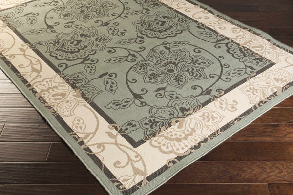 Hauteloom Montross MONTR Black Machine Made Olefin Rug