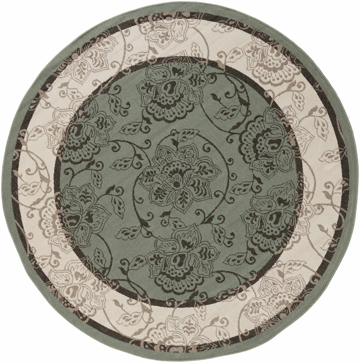Hauteloom Montross MONTR Black Machine Made Olefin Rug