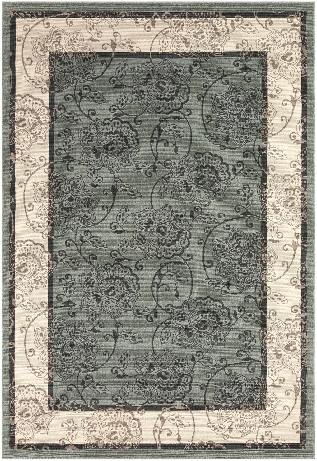 Hauteloom Montross MONTR Black Machine Made Olefin Rug
