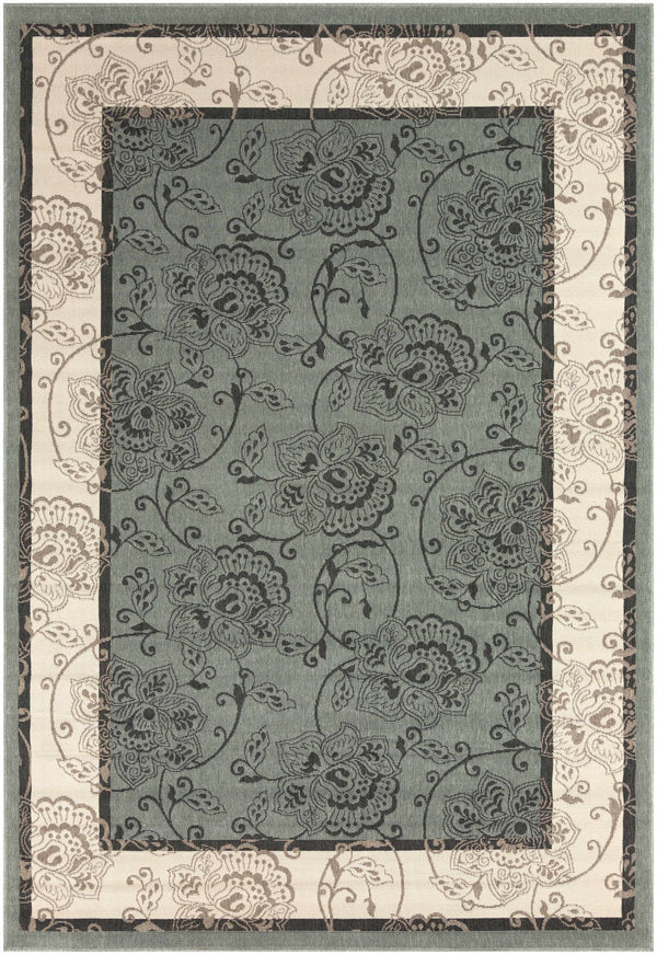 Hauteloom Montross MONTR Black Machine Made Olefin Rug
