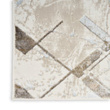 nourison glitz glz02 ivory grey rug