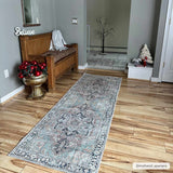 Hauteloom Nisa NISA Brick Red Machine Made Polyester Rug