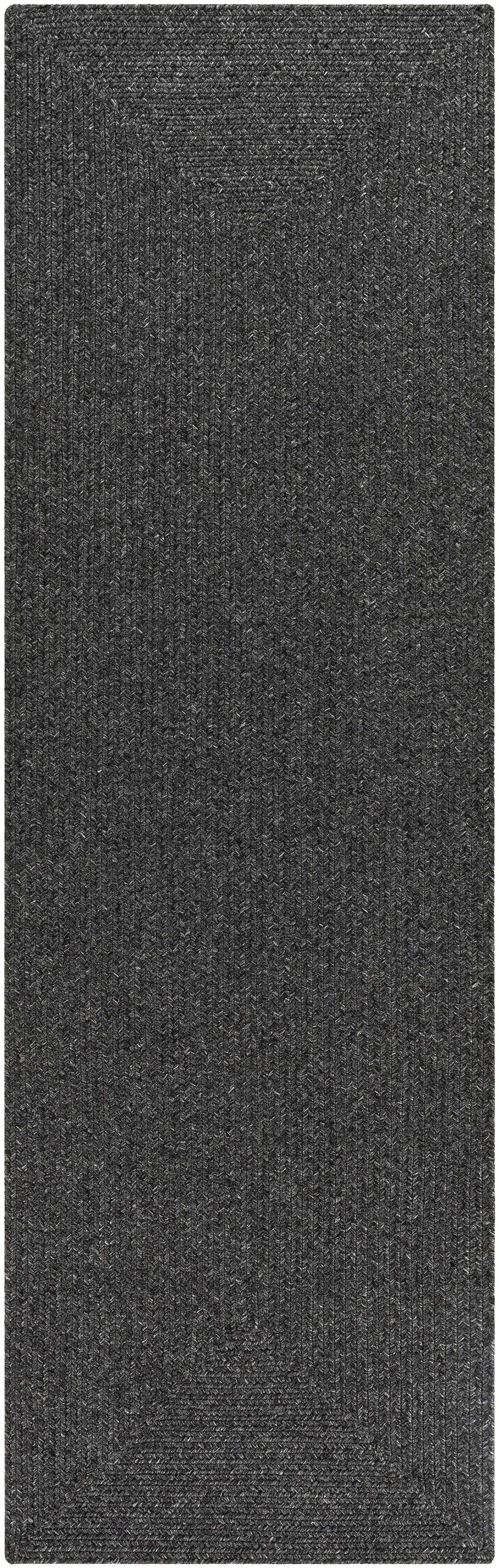 Hauteloom Moxley MOXL Black Machine Made Polypropylene Rug