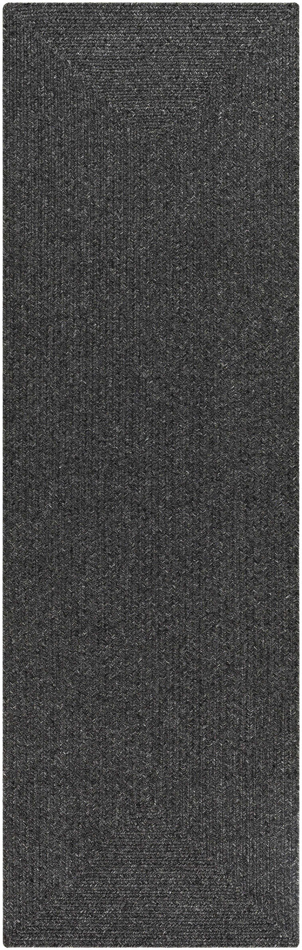 Hauteloom Moxley MOXL Black Machine Made Polypropylene Rug