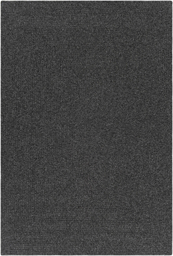 Hauteloom Moxley MOXL Black Machine Made Polypropylene Rug