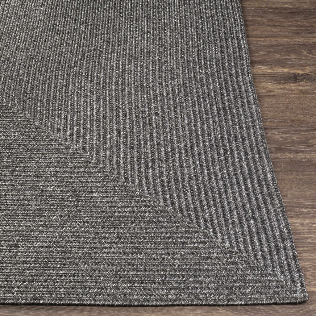 Hauteloom Moxley MOXL Black Machine Made Polypropylene Rug