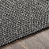 Hauteloom Moxley MOXL Black Machine Made Polypropylene Rug