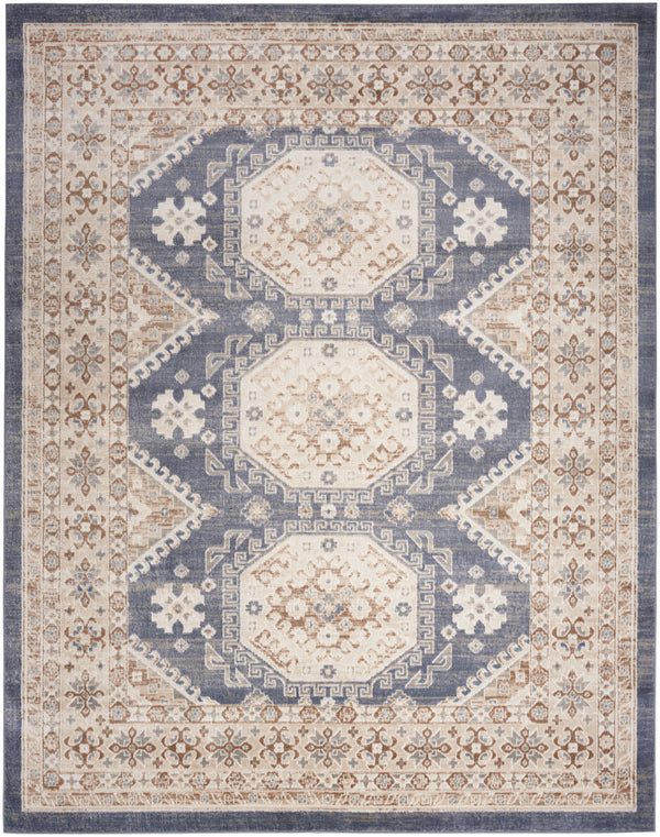 nourison serenity home srh01 ivory blue rug