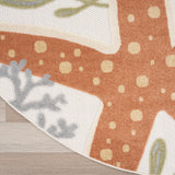 nourison aloha alh24 ivory multicolor rug