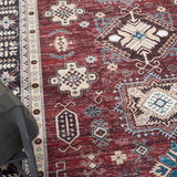 nourison fulton ful03 red rug