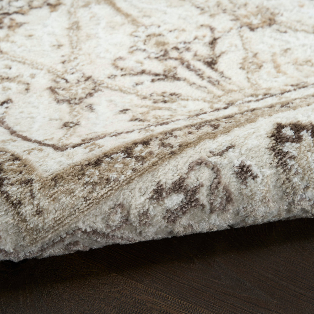 nourison dekor dek03 ivory brown rug