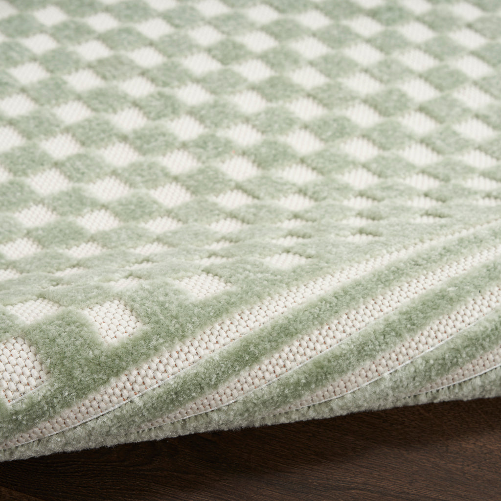 nourison care free caf02 green rug
