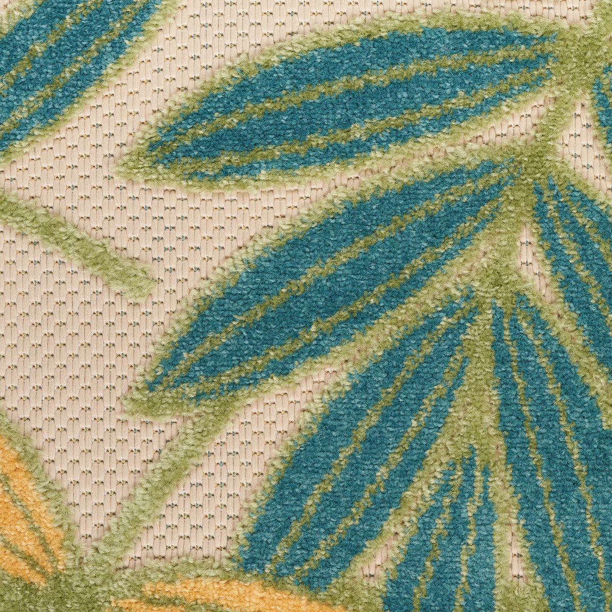 nourison aloha alh18 green multicolor rug