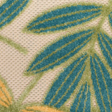 nourison aloha alh18 green multicolor rug