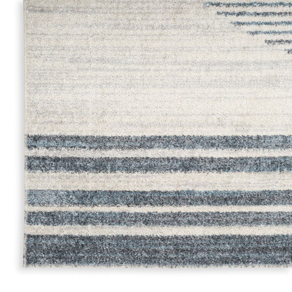 nourison astra machine washable asw05 ivory blue rug