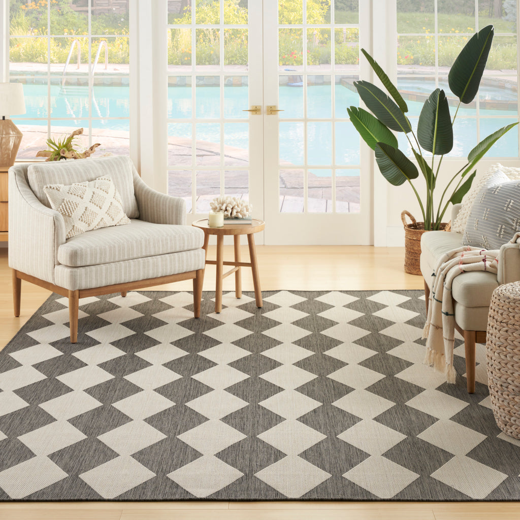 nourison positano pos04 charcoal rug