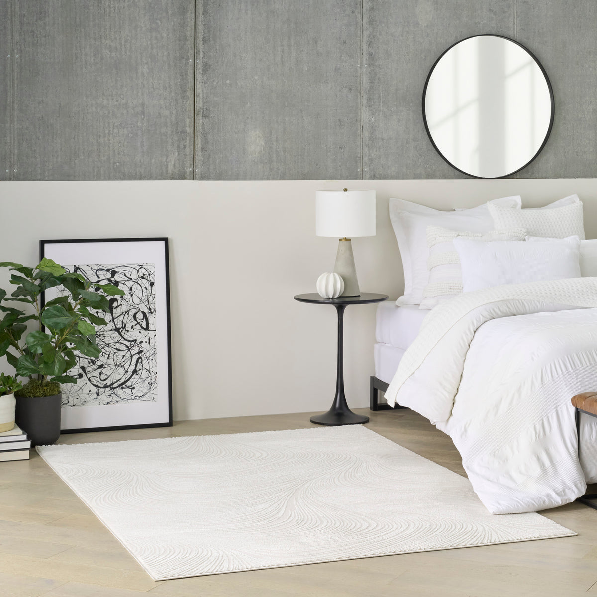 nourison central park west cep02 ivory rug
