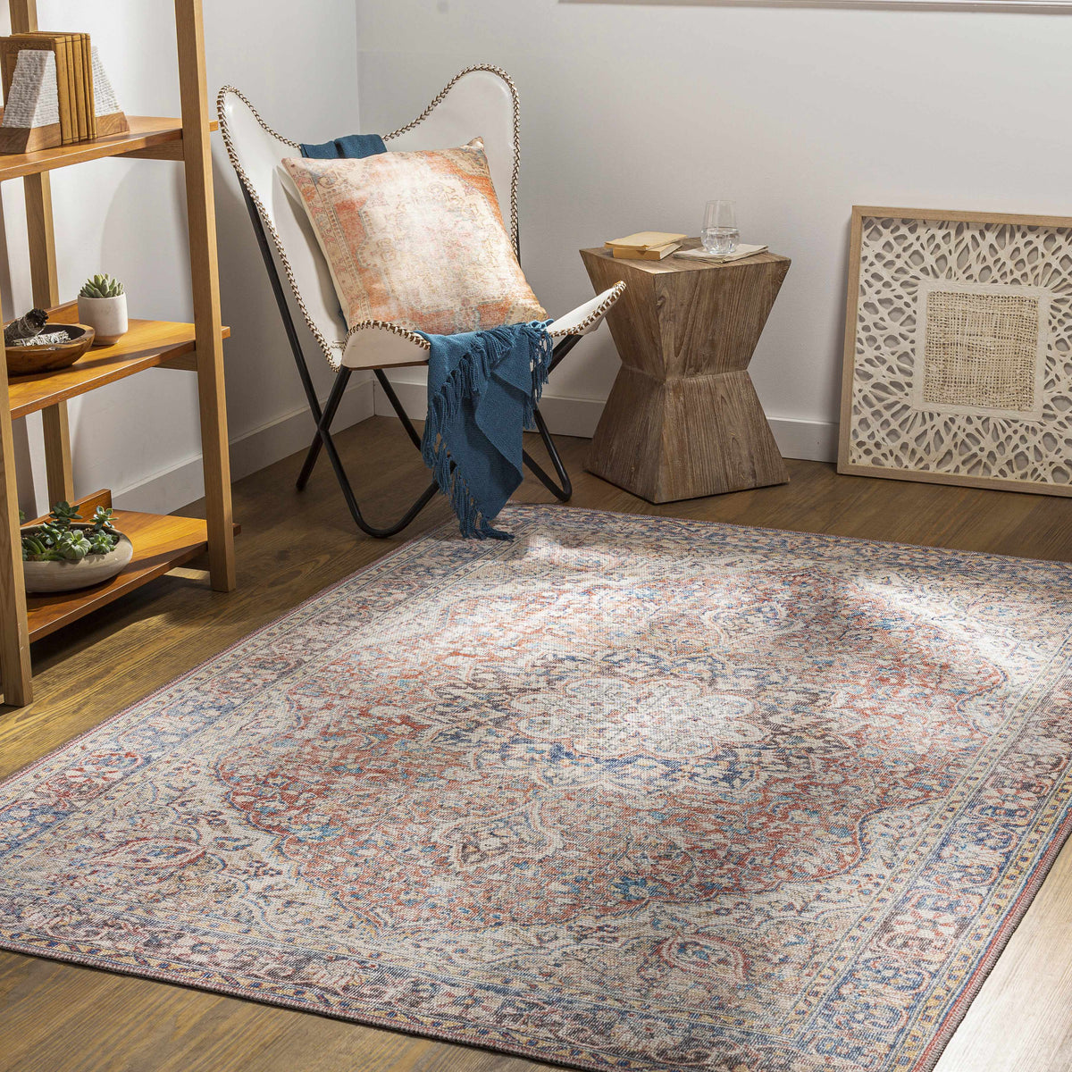 Hauteloom Maribojoc MRBJ Light Gray Machine Made Chenille-Polyester Rug