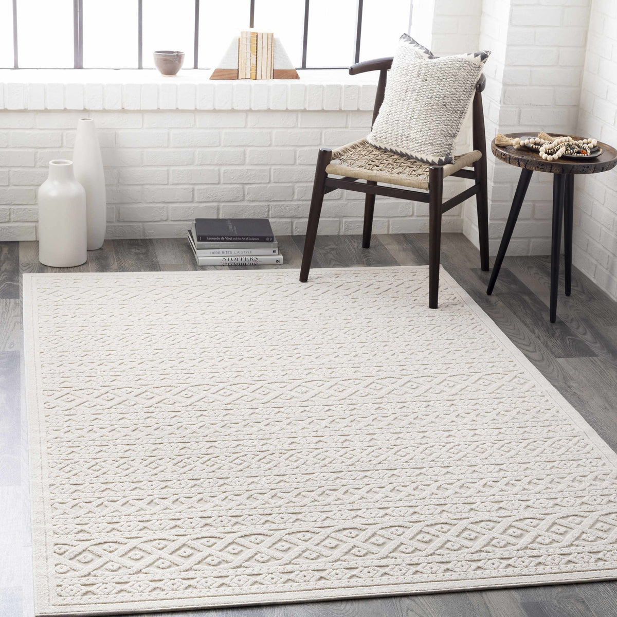 Hauteloom Maribyrnong MRBY Cream Machine Made Polypropylene Rug