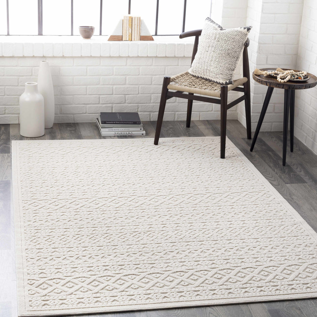 Hauteloom Maribyrnong MRBY Cream Machine Made Polypropylene Rug