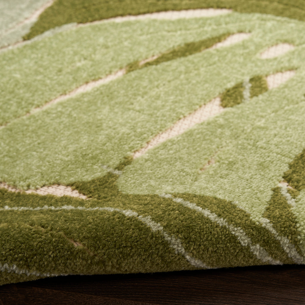 nourison aloha alh40 ivory green rug