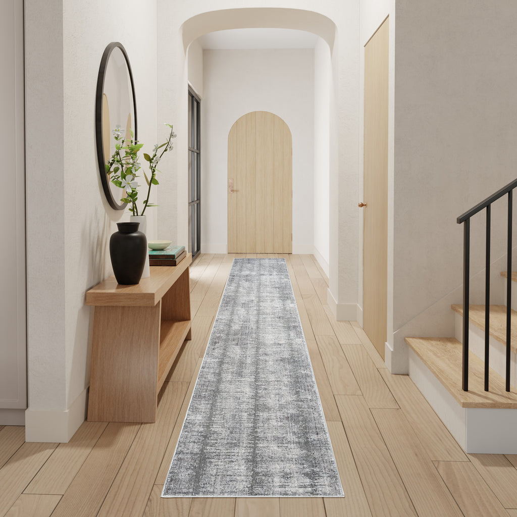 nourison abstract hues abh03 grey white rug