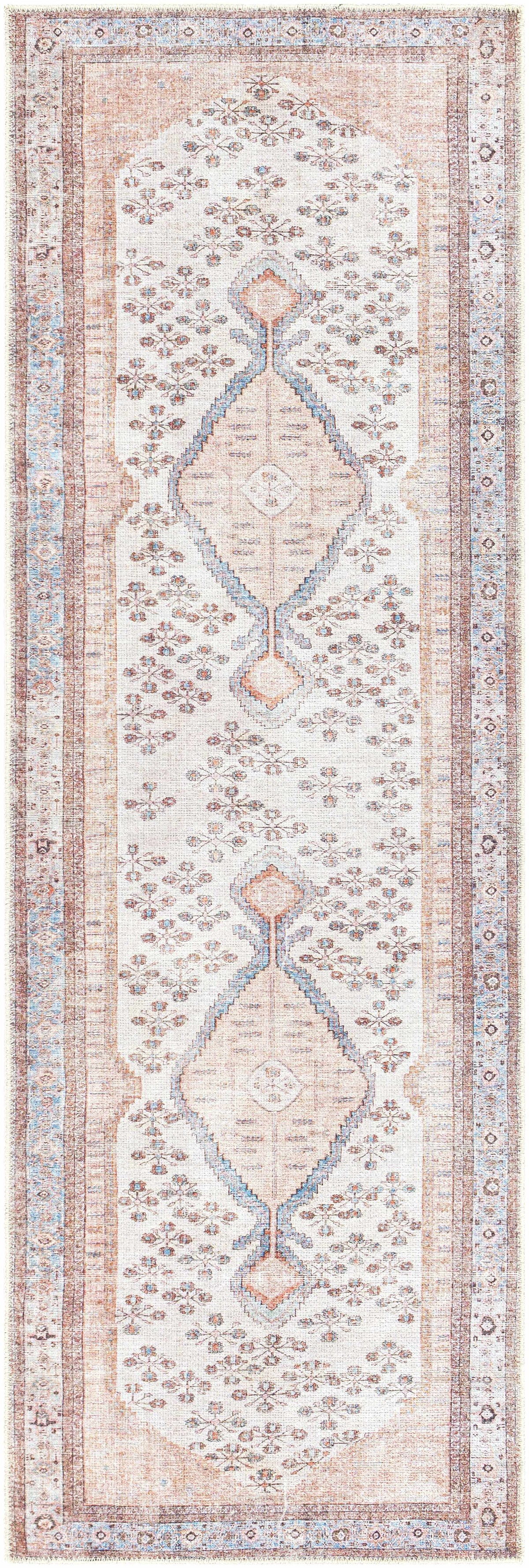 Hauteloom Moora MRPA Aqua Machine Made Chenille-Polyester Rug