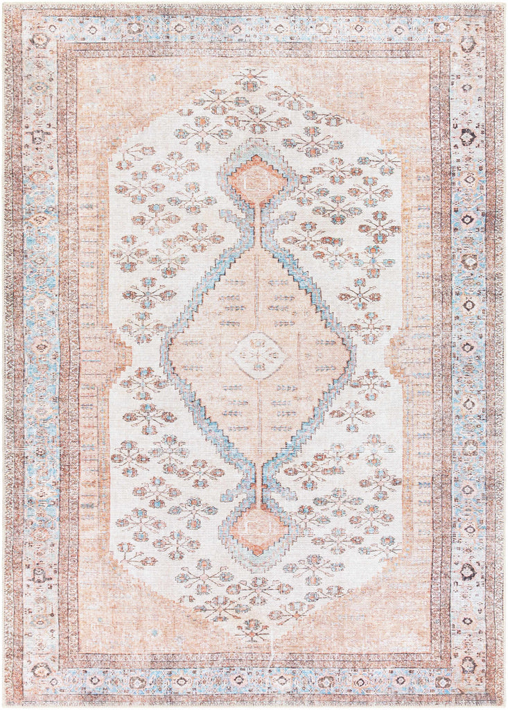 Hauteloom Moora MRPA Aqua Machine Made Chenille-Polyester Rug