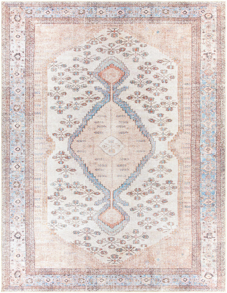 Hauteloom Moora MRPA Aqua Machine Made Chenille-Polyester Rug