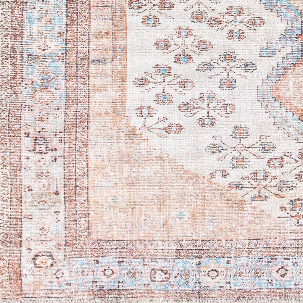 Hauteloom Moora MRPA Aqua Machine Made Chenille-Polyester Rug