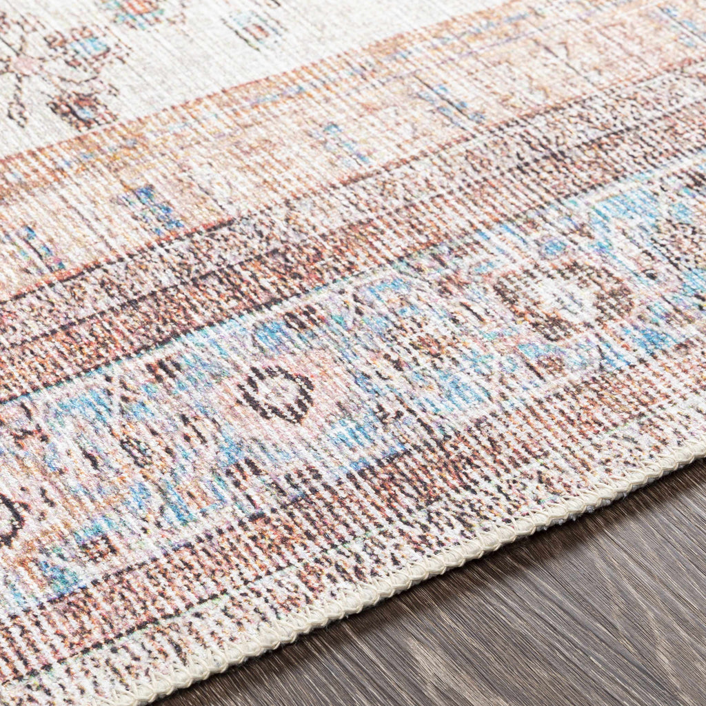 Hauteloom Moora MRPA Aqua Machine Made Chenille-Polyester Rug
