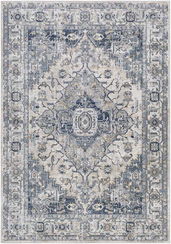 Hauteloom Murrindindi MRRN Light Gray Machine Made Polypropylene Rug