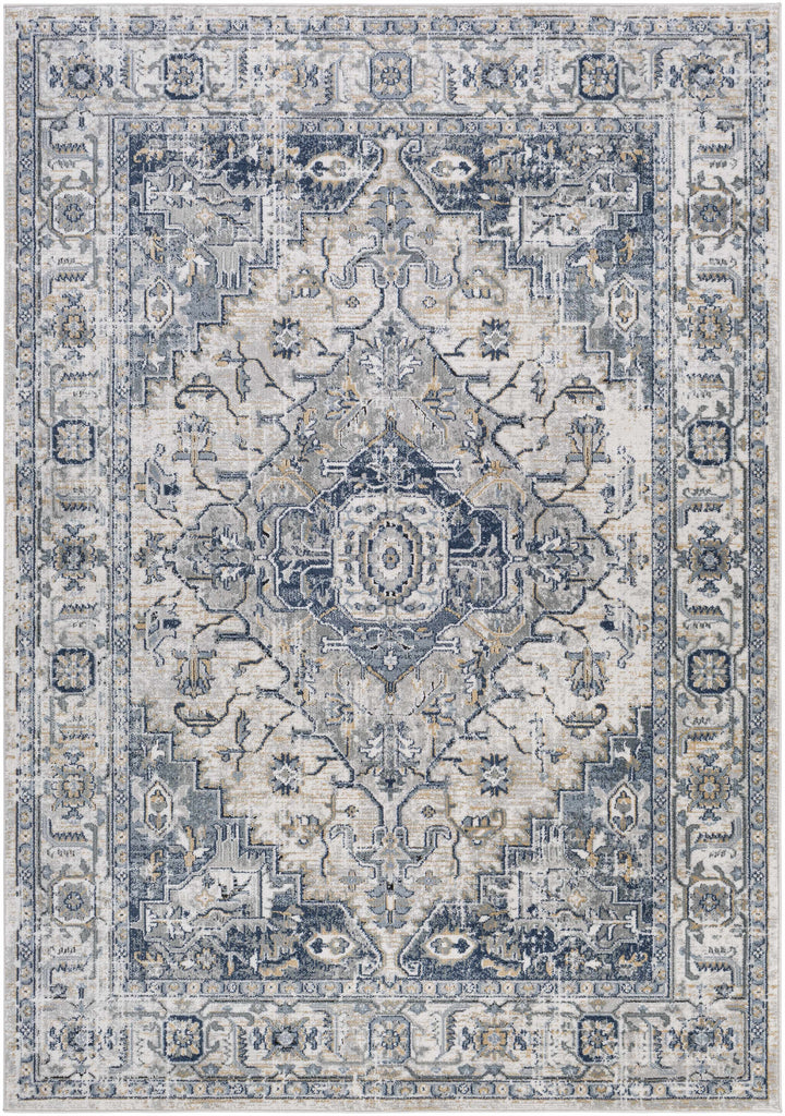 Hauteloom Murrindindi MRRN Light Gray Machine Made Polypropylene Rug