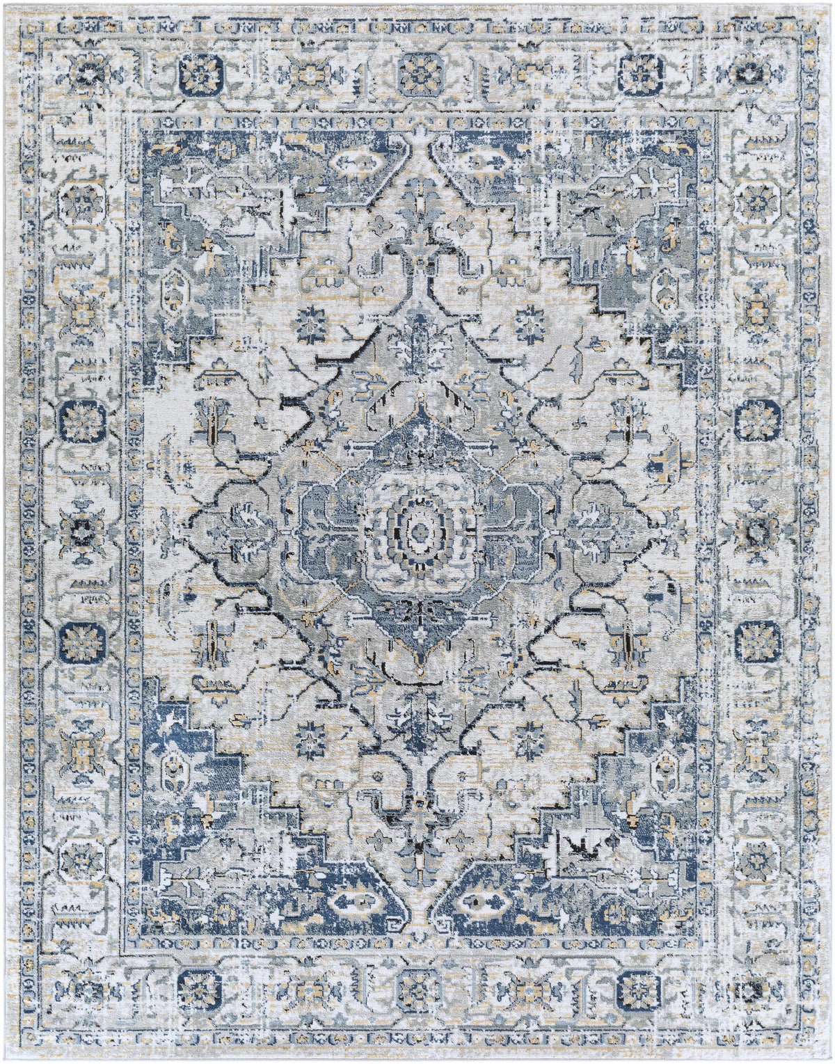 Hauteloom Murrindindi MRRN Light Gray Machine Made Polypropylene Rug