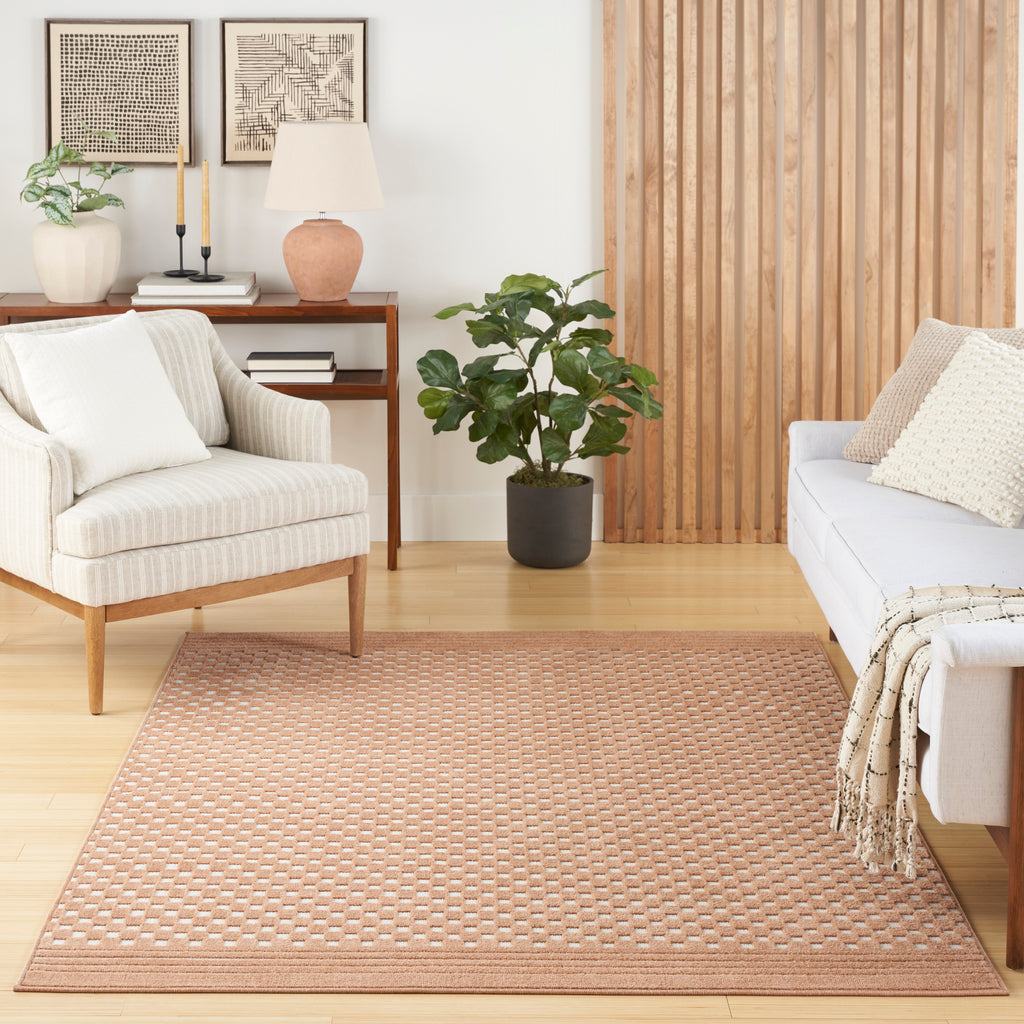 nourison care free caf02 copper rug
