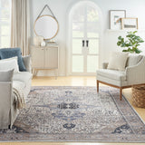 nourison grand washables grw05 ivory blue rug