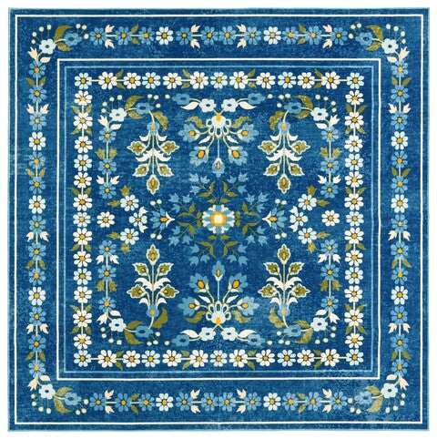 safavieh clearance martha stewart washable msrw179m dark blue rug
