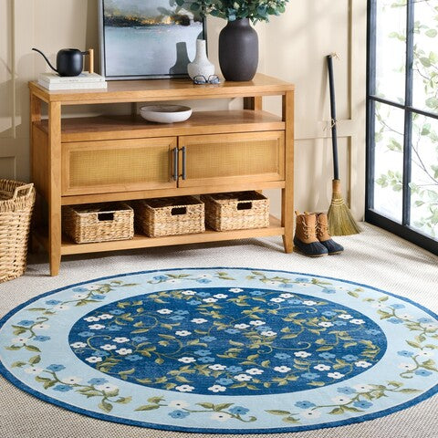 safavieh clearance martha stewart washable msrw195m dark blue rug