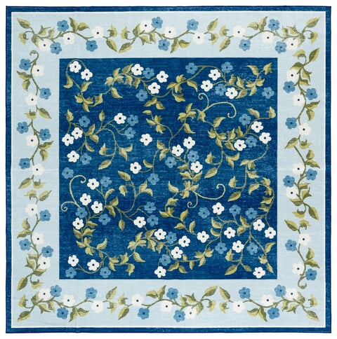 safavieh clearance martha stewart washable msrw195m dark blue rug