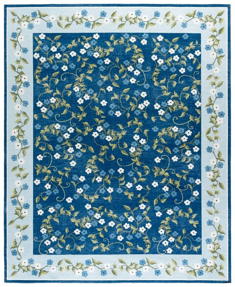 safavieh clearance martha stewart washable msrw195m dark blue rug