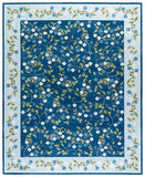 safavieh clearance martha stewart washable msrw195m dark blue rug