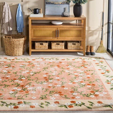 safavieh clearance martha stewart washable msrw195q rust rug