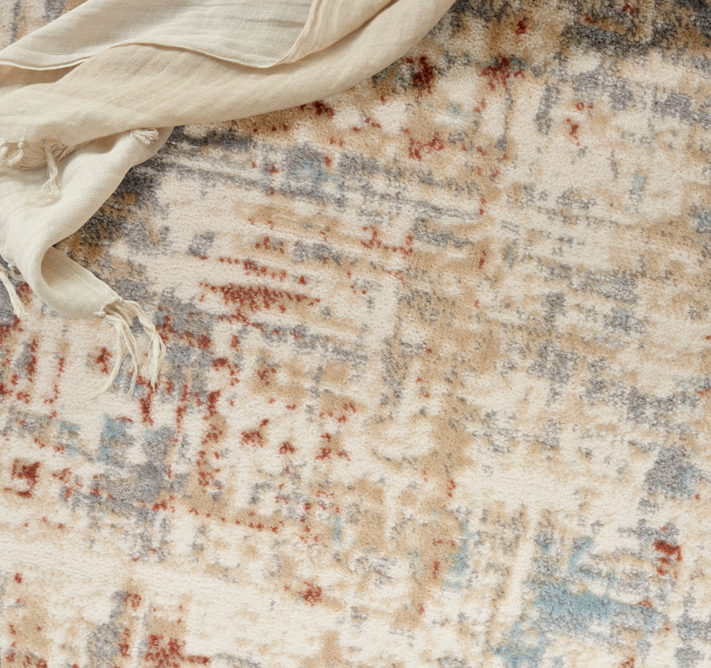 nourison ck005 enchanting ech06 ivory grey rug