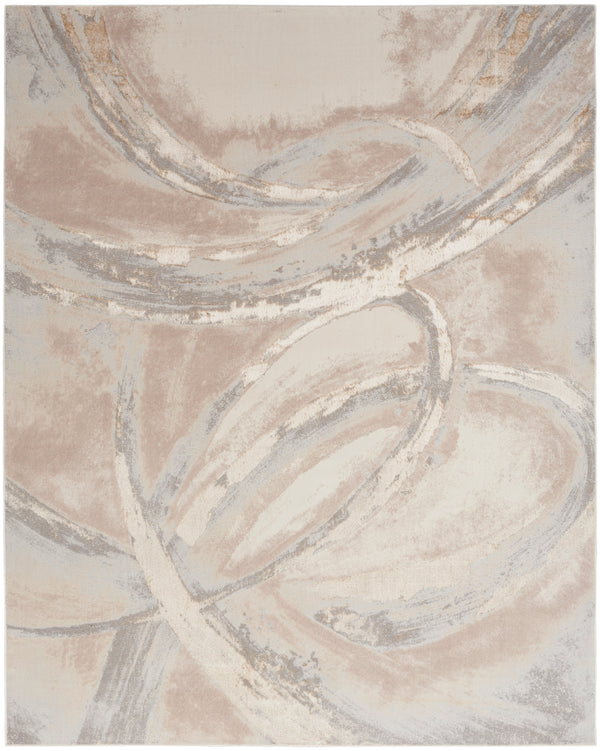 nourison brushstrokes bsk01 beige grey rug