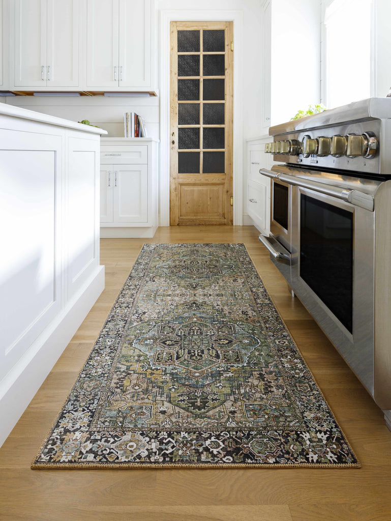 Hauteloom Matangad MTN Charcoal Machine Made Polyester Rug