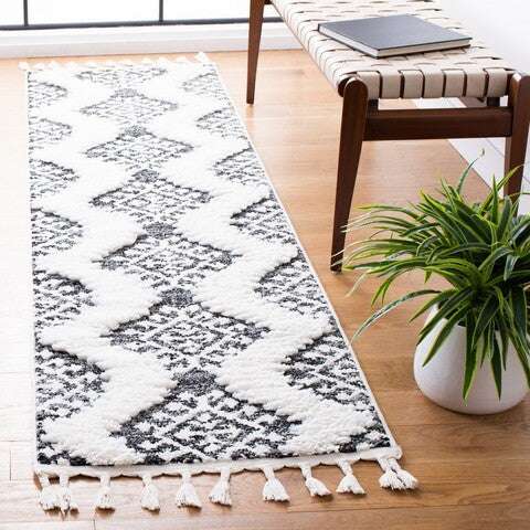 safavieh clearance moroccan tassel shag mts652h dark grey rug
