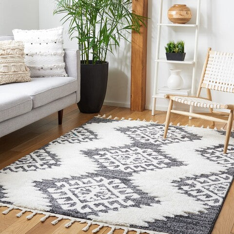 safavieh clearance moroccan tassel shag mts652h dark grey rug