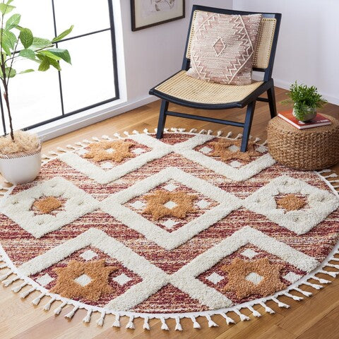 safavieh clearance moroccan tassel shag mts664p rust rug
