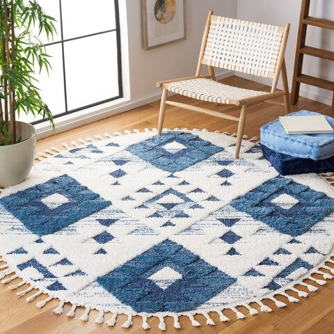safavieh clearance moroccan tassel shag mts688m blue rug