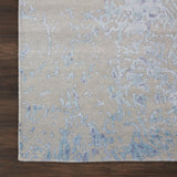nourison silk shadows sha18 grey blue rug